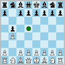 Oblique pawn move