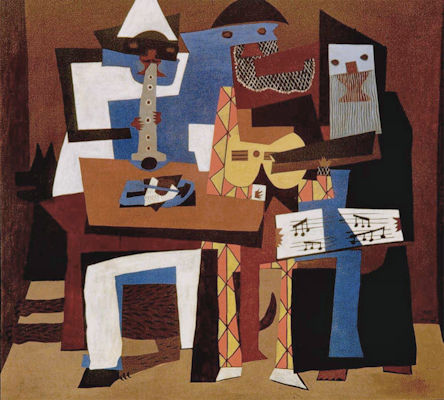 Three musicians. Pablo Picasso, 1921